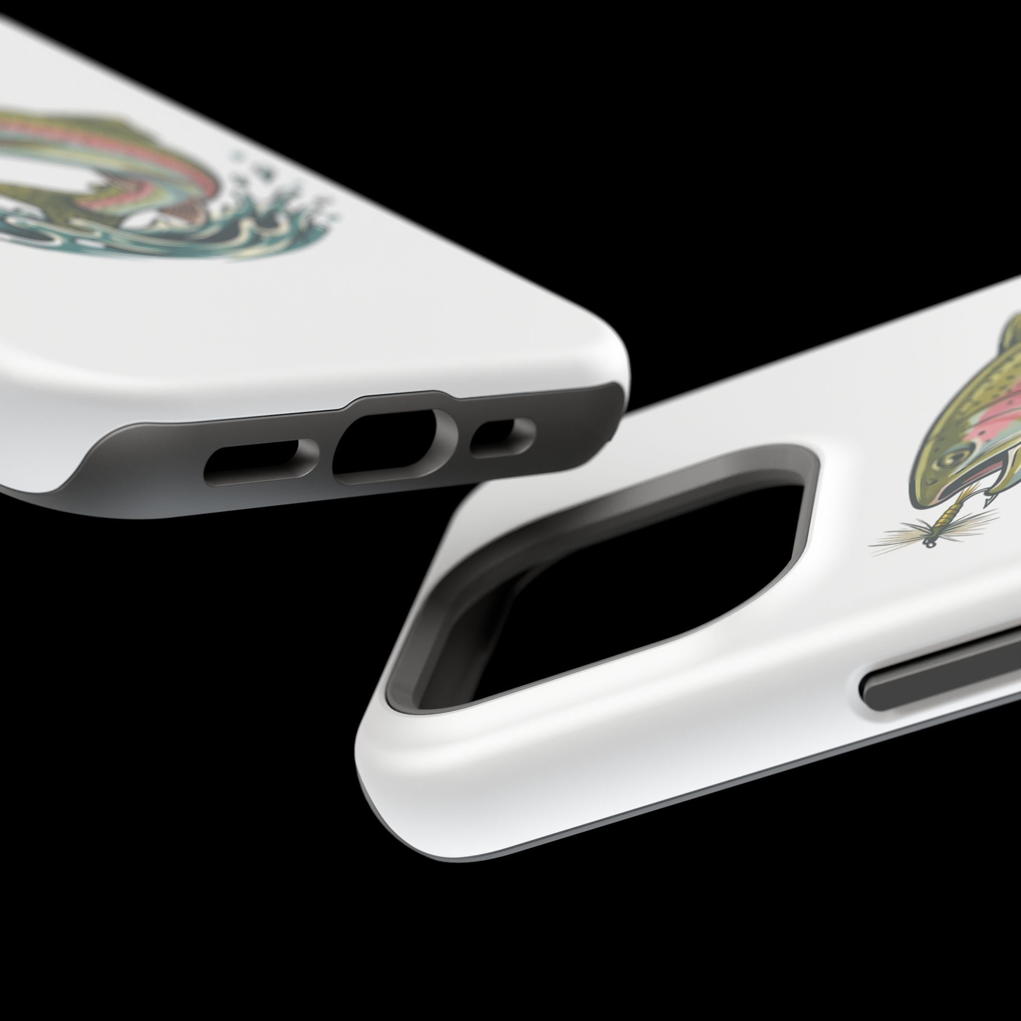 Fishing Rainbow Trout Phone Case – Magnetic Impact-Resistant Cover