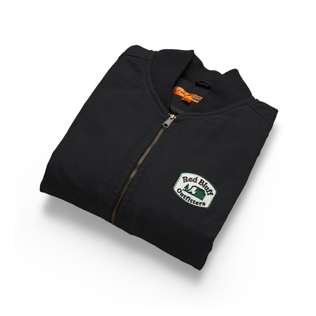 Washed Duck Cloth Work Vest — Embroidered Chest Patch