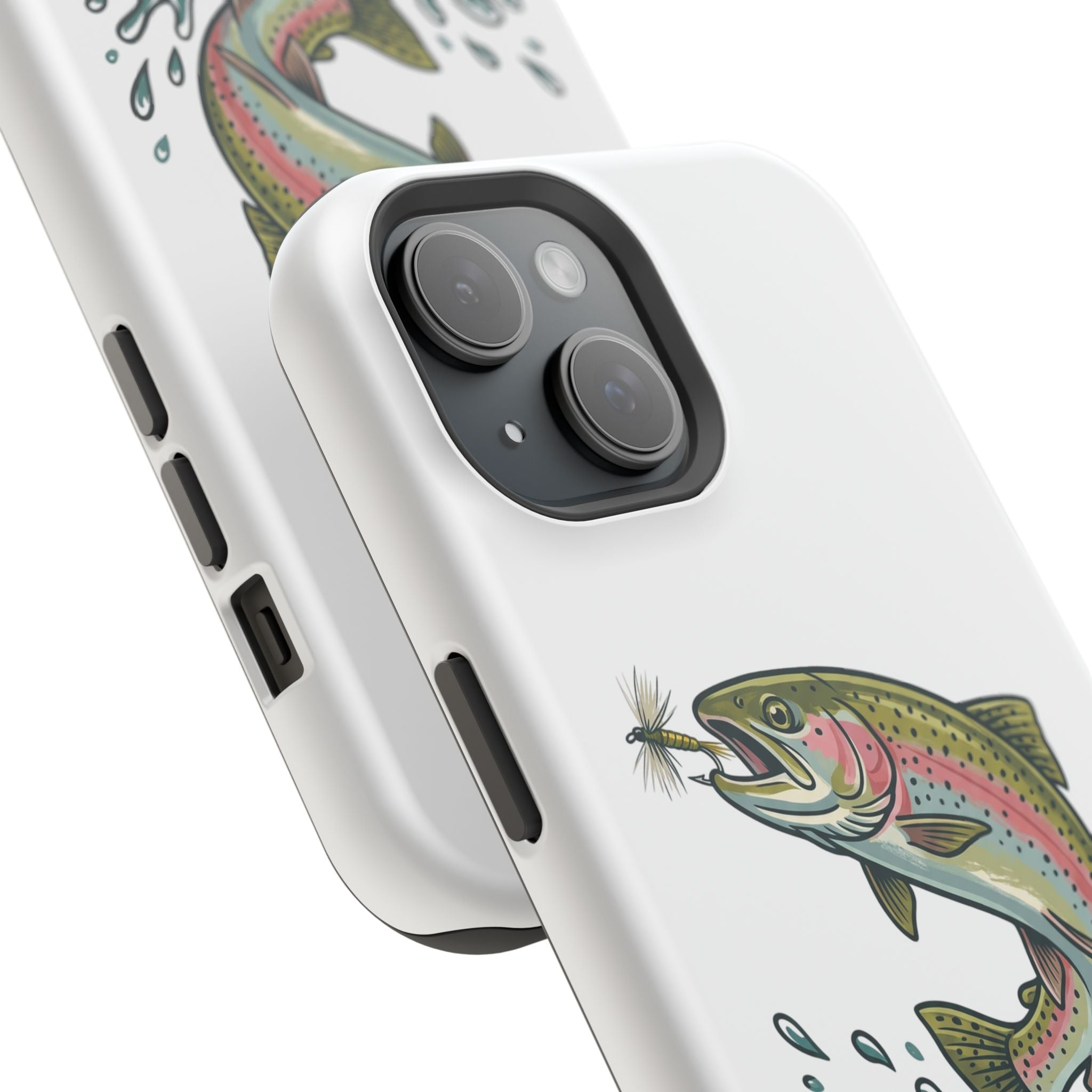 Fishing Rainbow Trout Phone Case – Magnetic Impact-Resistant Cover