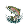 Rainbow Trout Fishing Sticker
