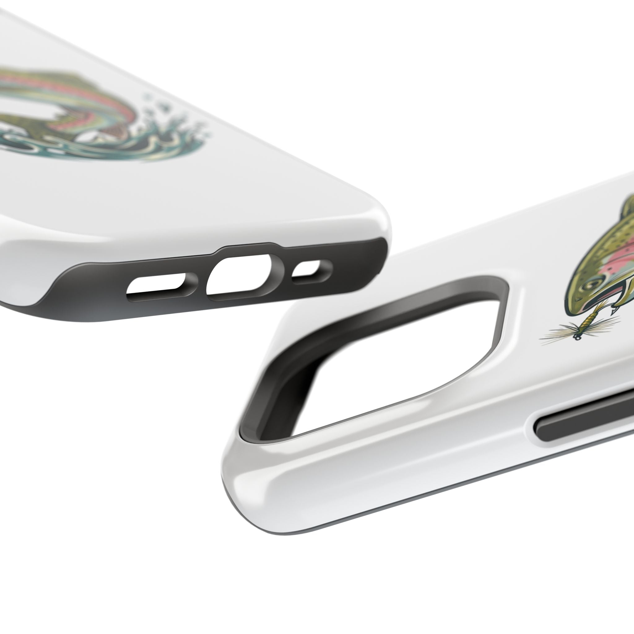 Fishing Rainbow Trout Phone Case – Magnetic Impact-Resistant Cover