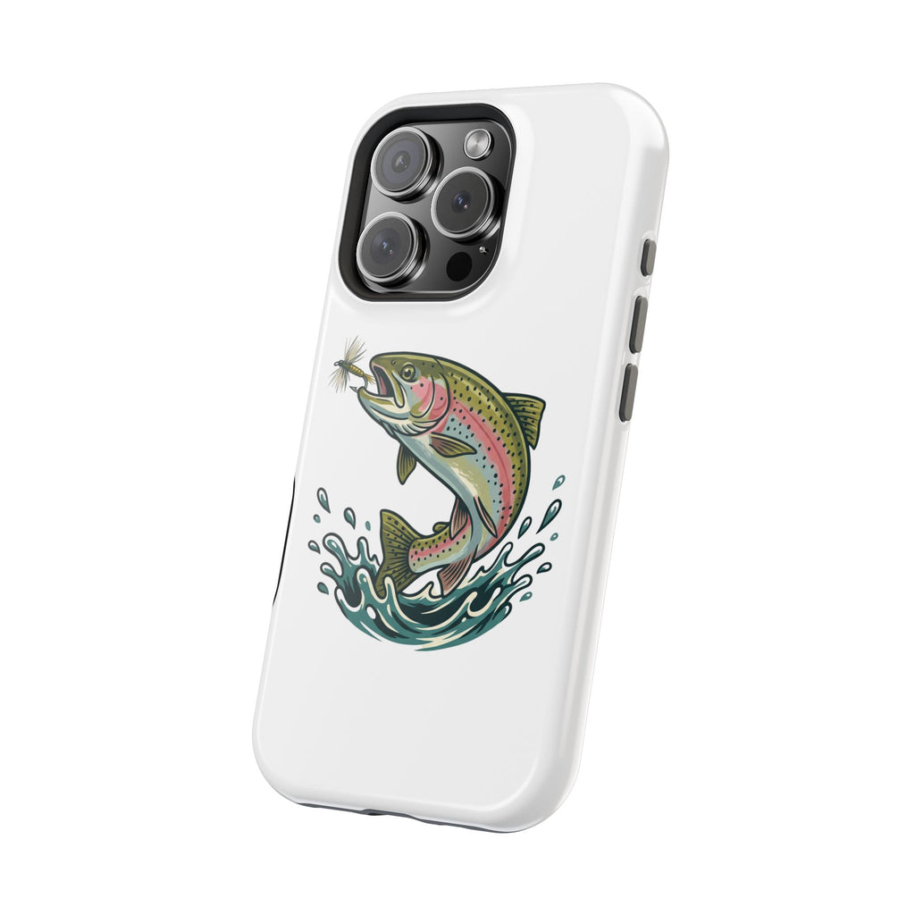 Fishing Rainbow Trout Phone Case – Magnetic Impact-Resistant Cover