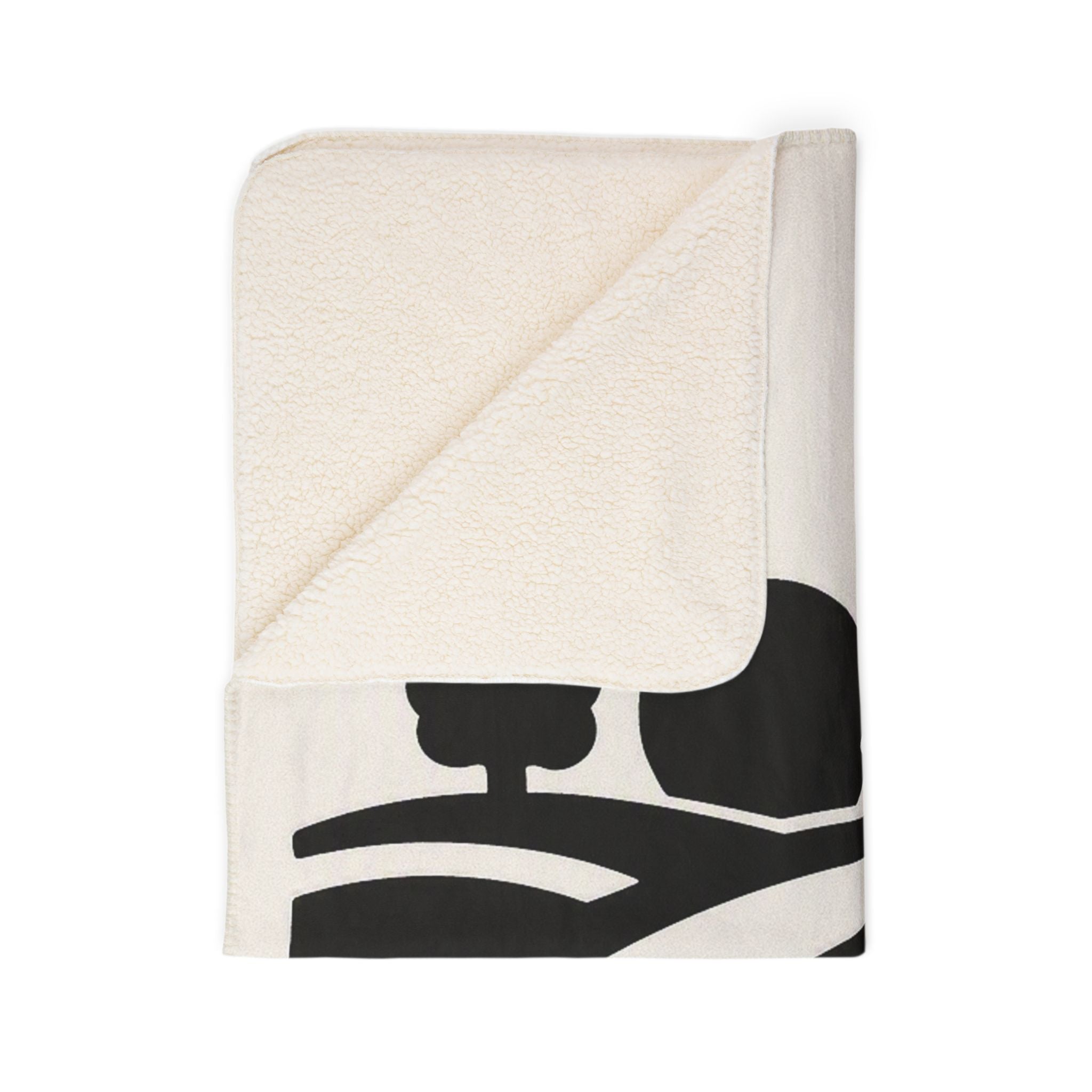 Red Bluff Outfitters Sherpa Blanket — Cozy Fleece Throw with Logo