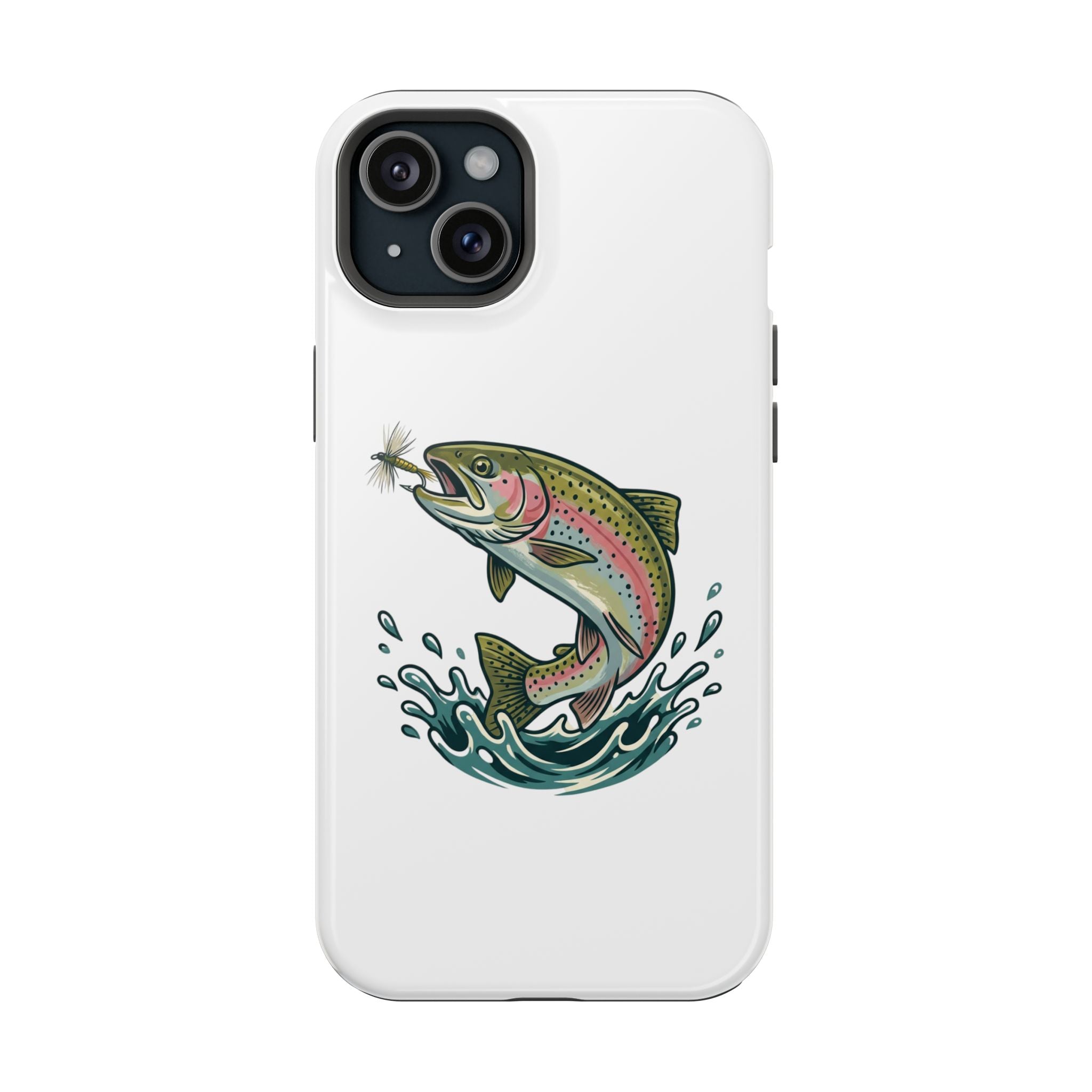 Fishing Rainbow Trout Phone Case – Magnetic Impact-Resistant Cover