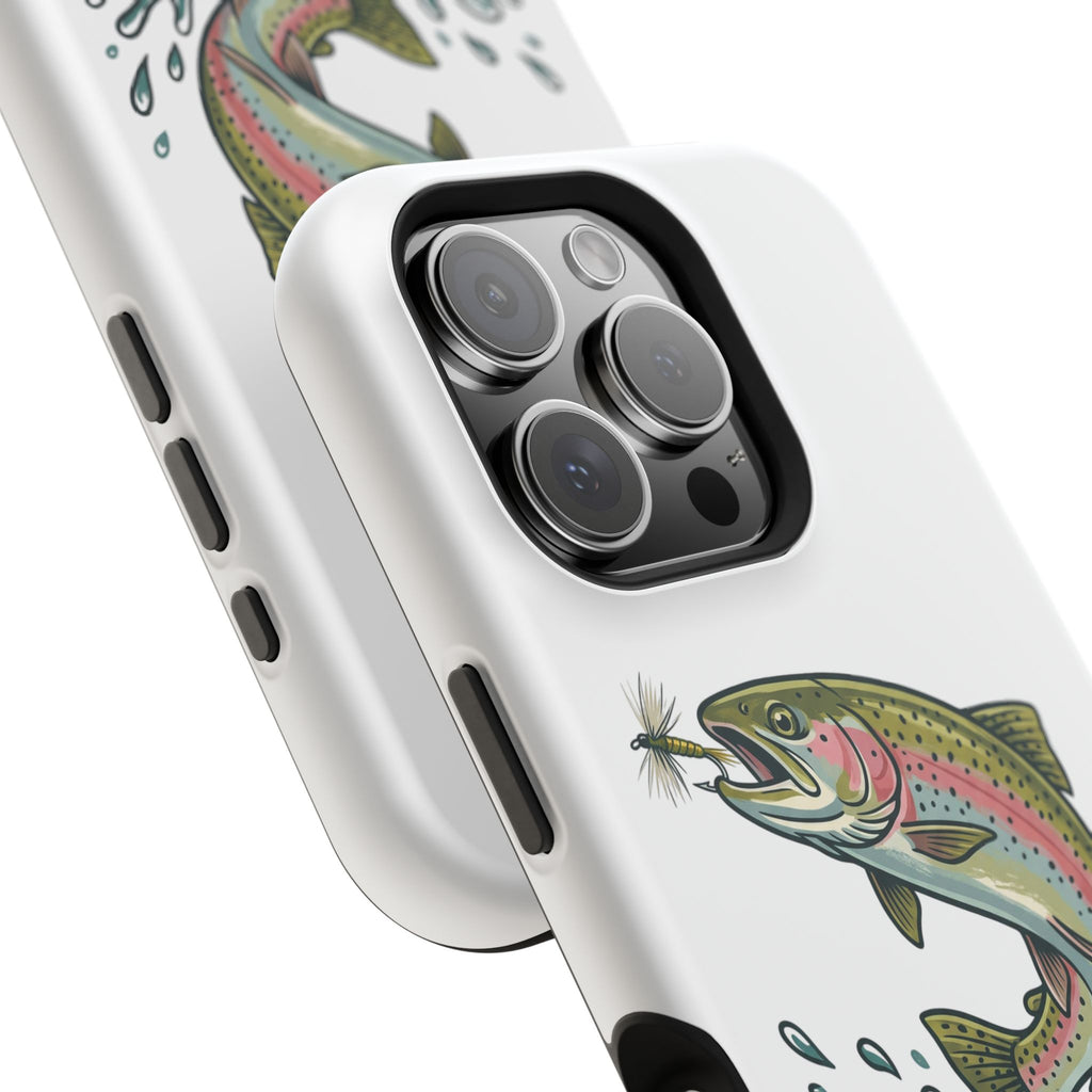 Fishing Rainbow Trout Phone Case – Magnetic Impact-Resistant Cover