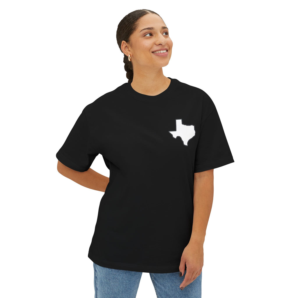 Longhorn Skull Texas Tee — Western Cowboy Oversized Boxy Shirt
