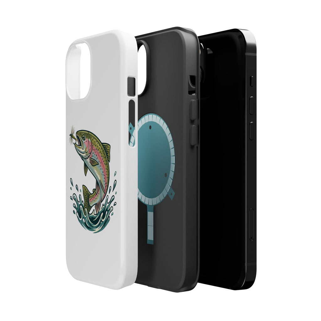 Fishing Rainbow Trout Phone Case – Magnetic Impact-Resistant Cover
