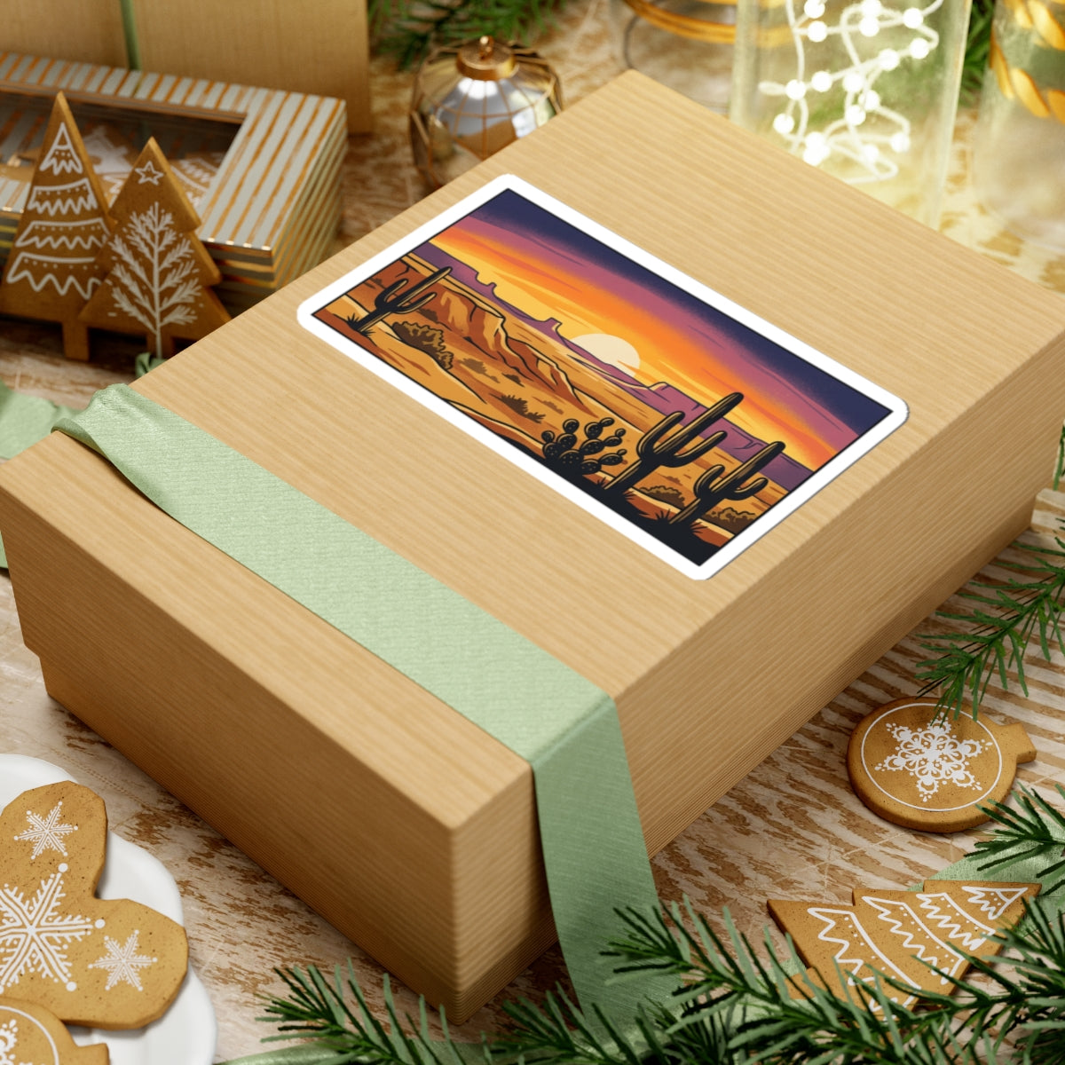 Desert Scene Sticker