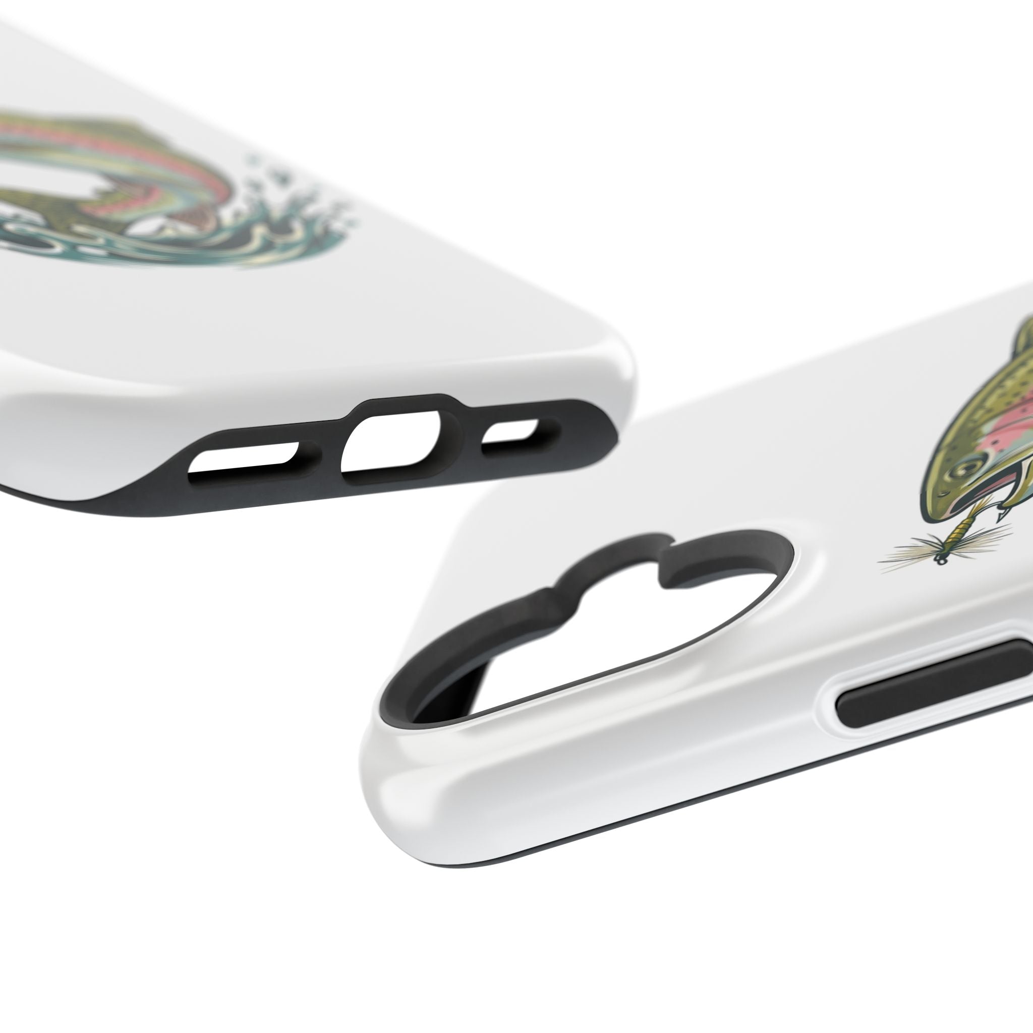 Fishing Rainbow Trout Phone Case – Magnetic Impact-Resistant Cover