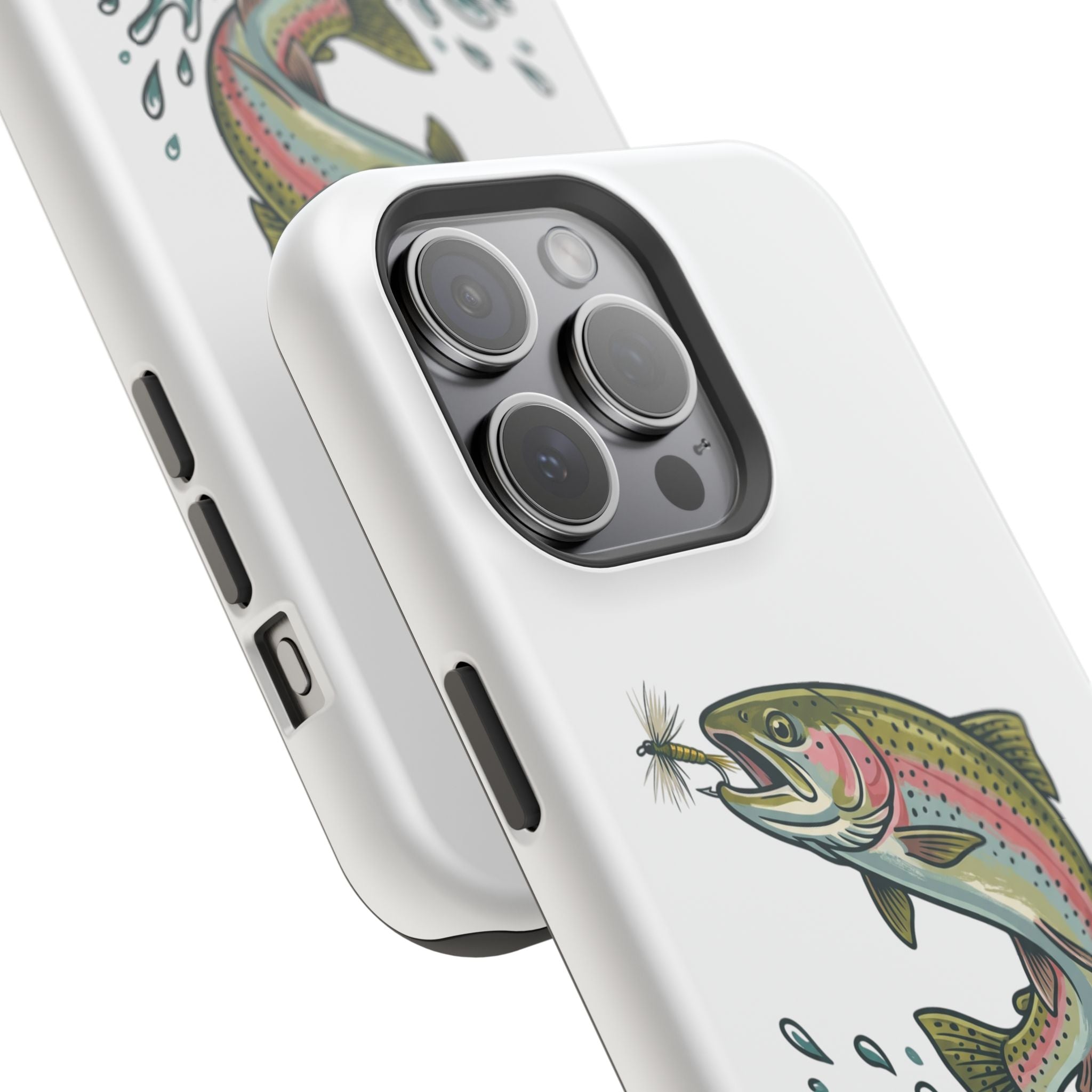 Fishing Rainbow Trout Phone Case – Magnetic Impact-Resistant Cover