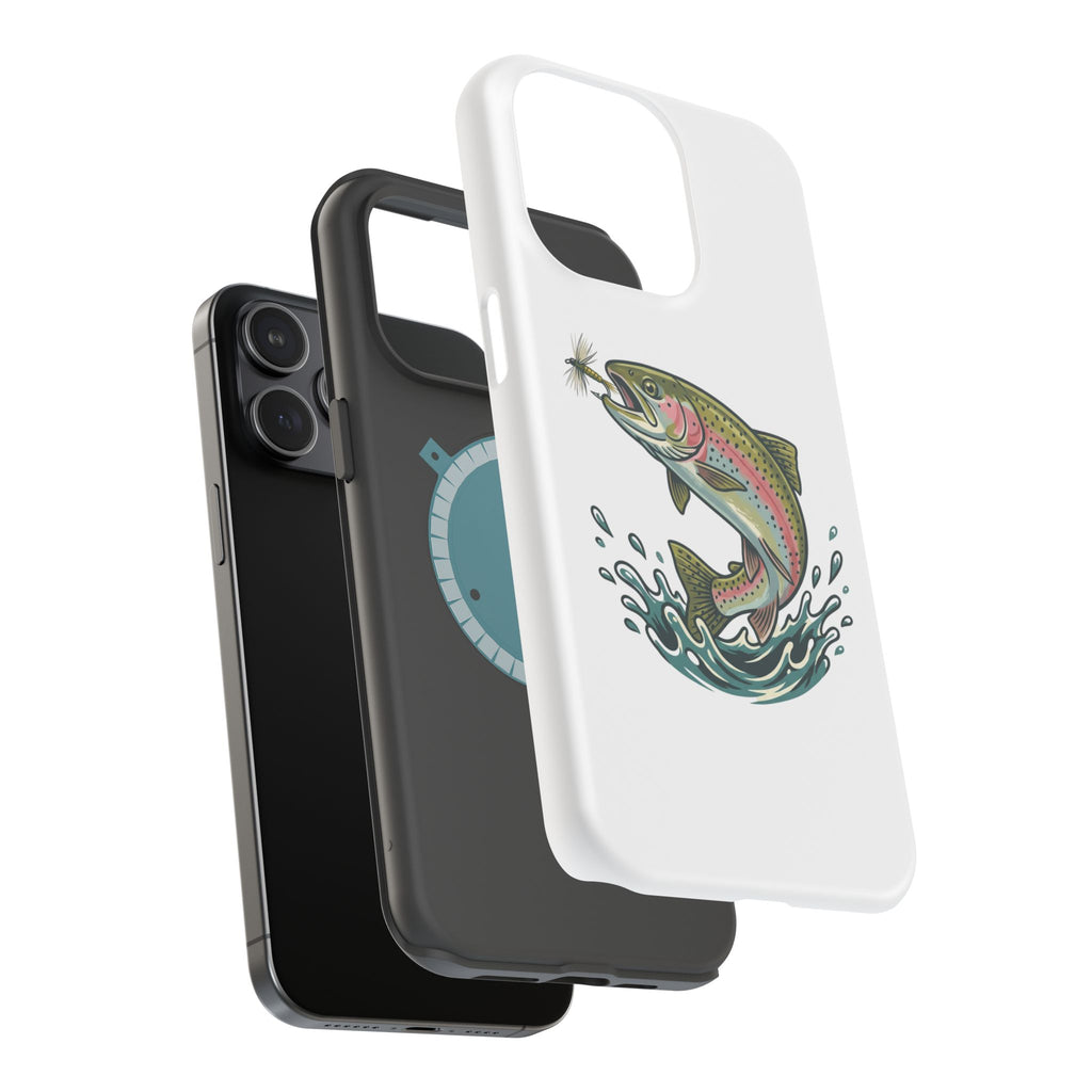 Fishing Rainbow Trout Phone Case – Magnetic Impact-Resistant Cover