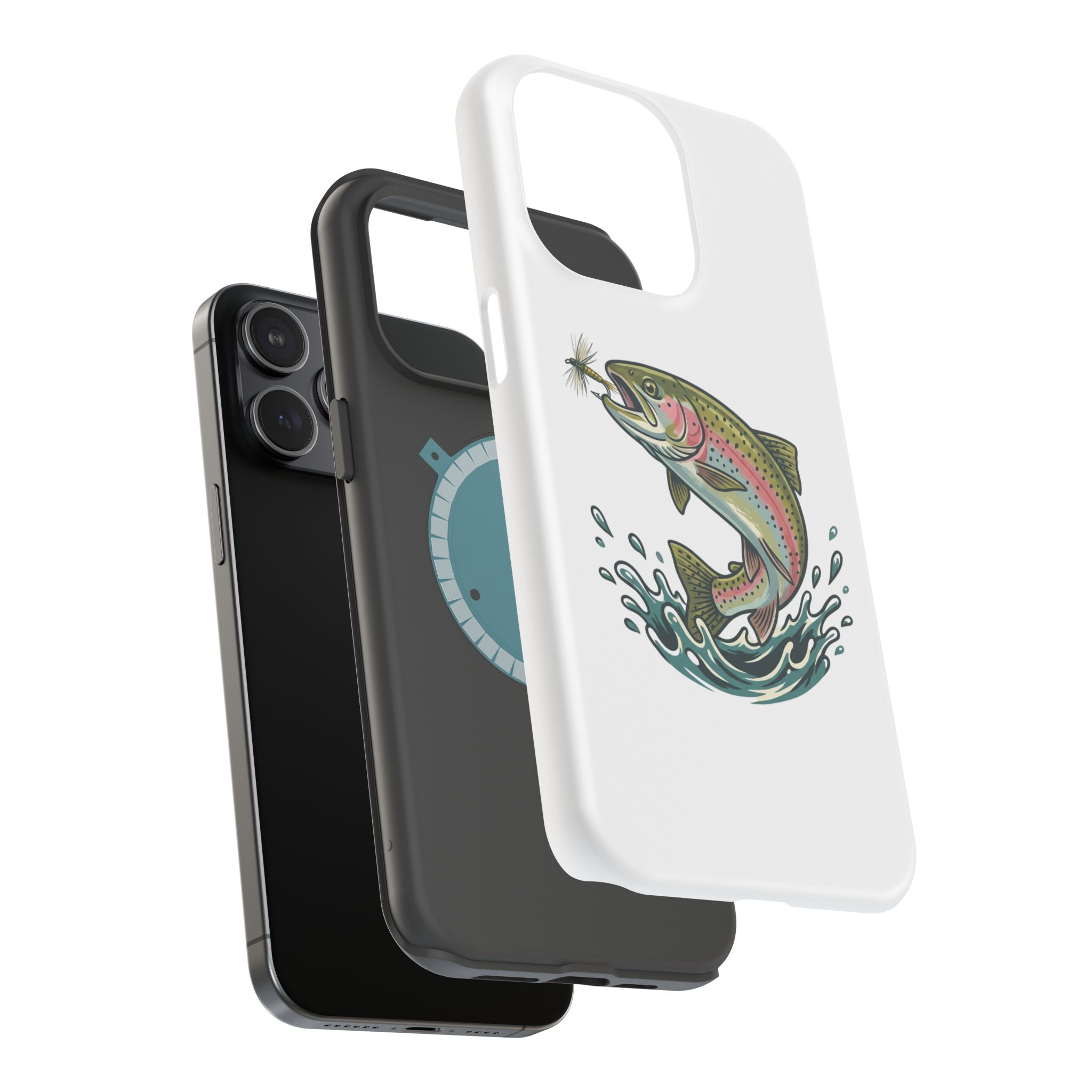 Fishing Rainbow Trout Phone Case – Magnetic Impact-Resistant Cover