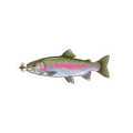 Rainbow Trout Fishing Sticker — Vinyl Decal with Fly