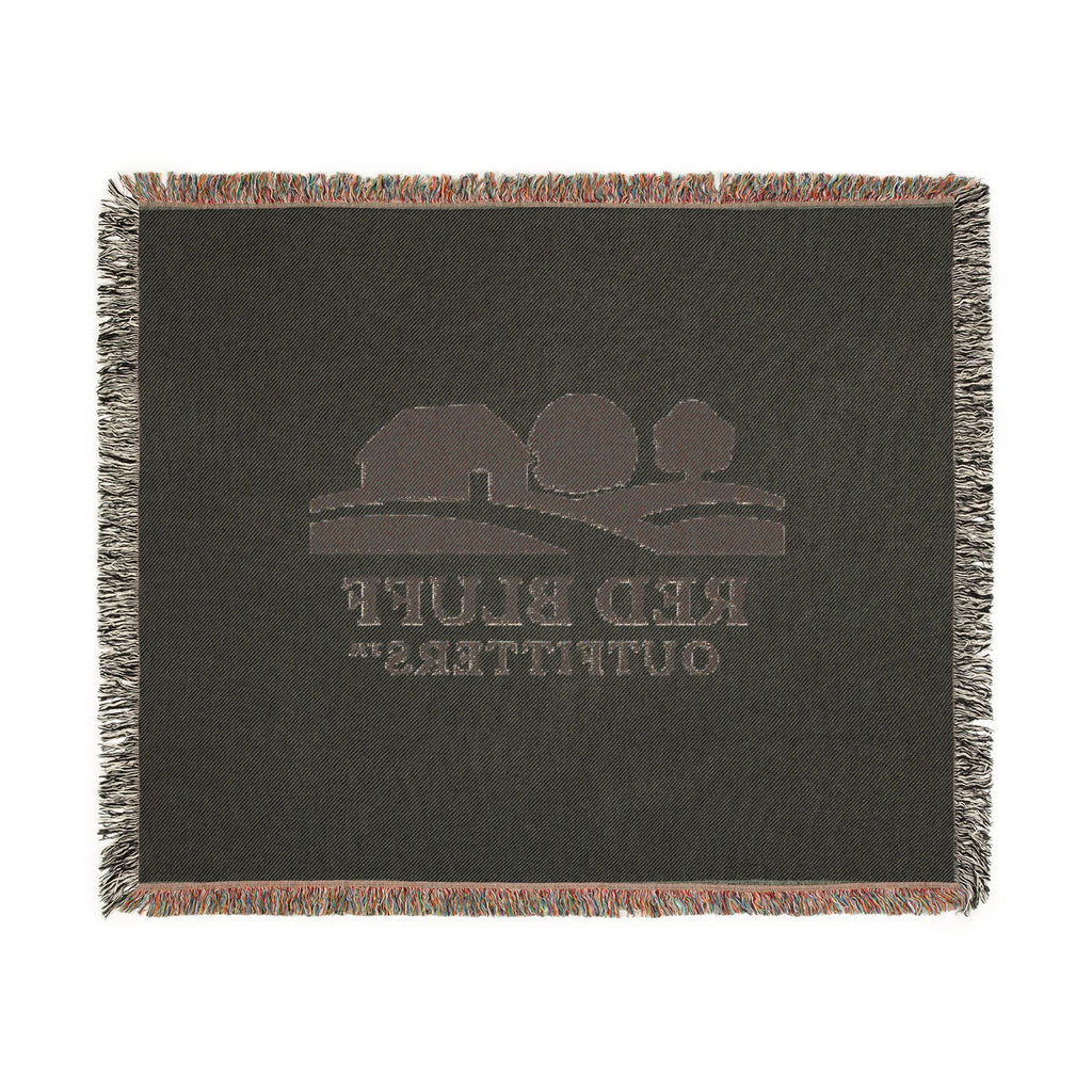 Woven Blanket — Red Bluff Outfitters Farm Logo Throw