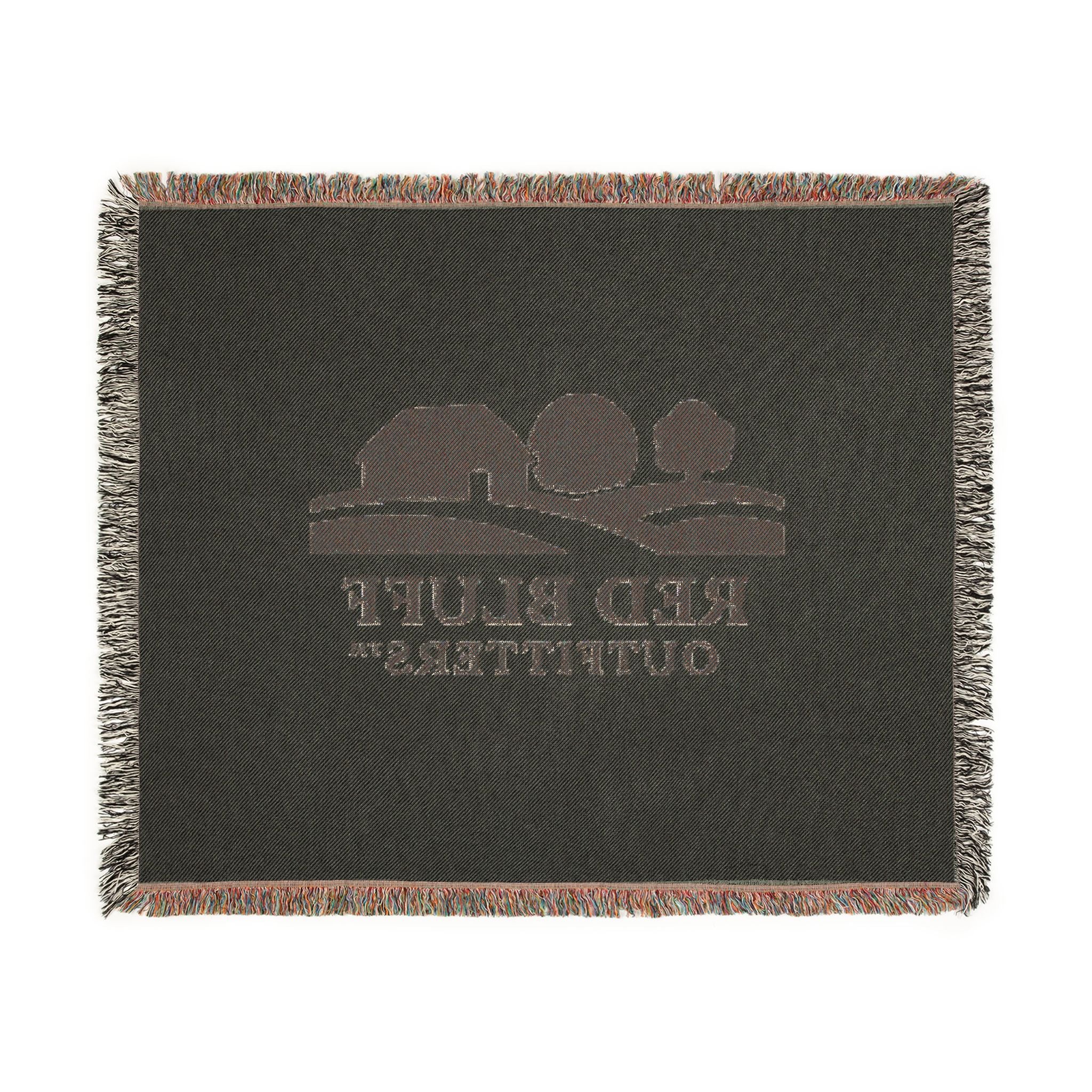 Woven Blanket — Red Bluff Outfitters Farm Logo Throw