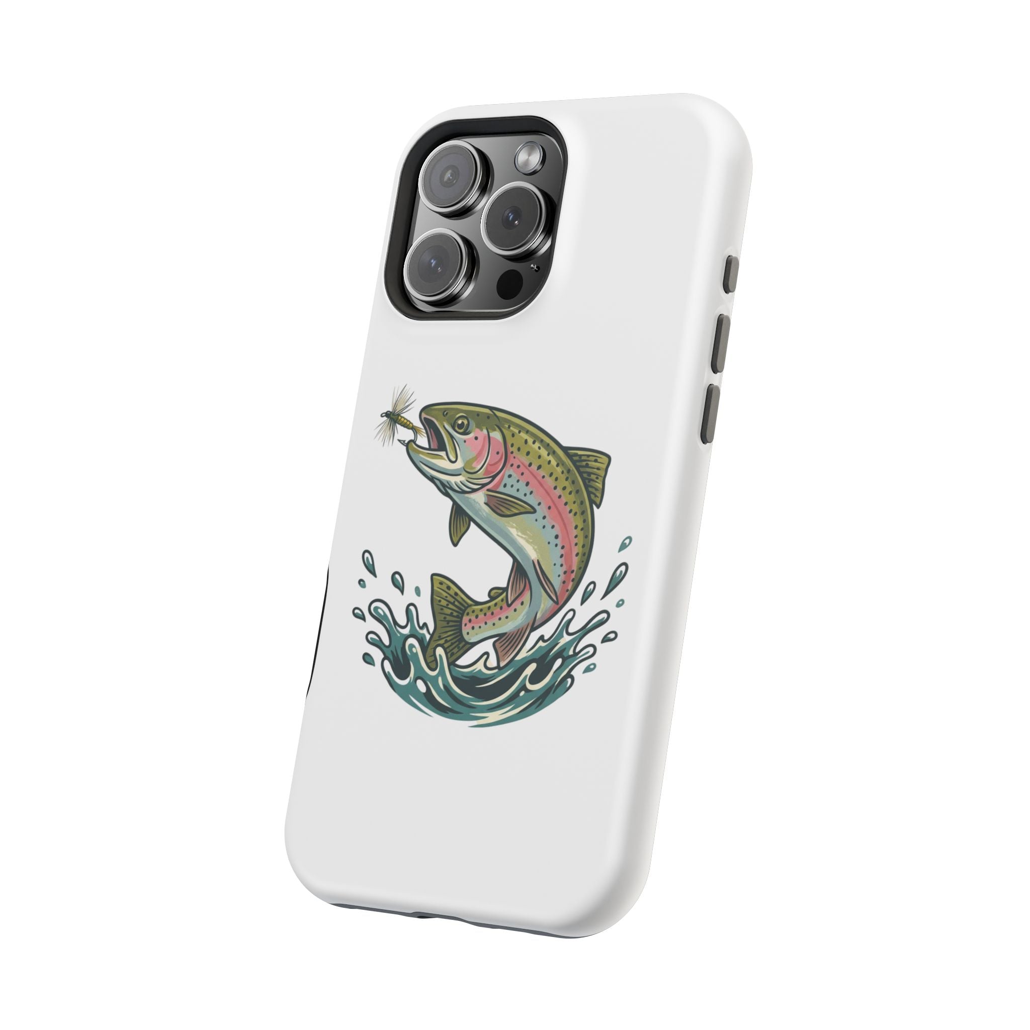Fishing Rainbow Trout Phone Case – Magnetic Impact-Resistant Cover