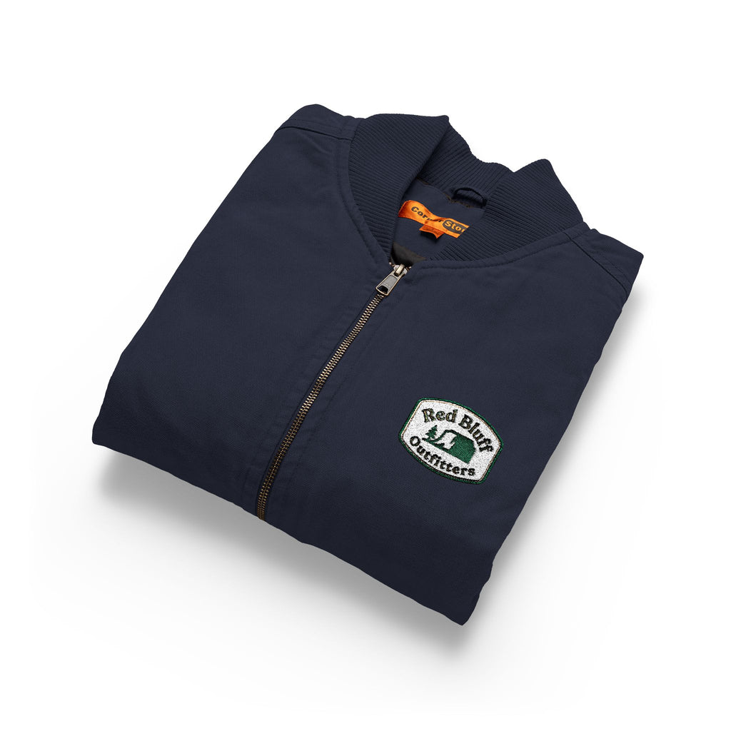 Washed Duck Cloth Work Vest — Embroidered Chest Patch