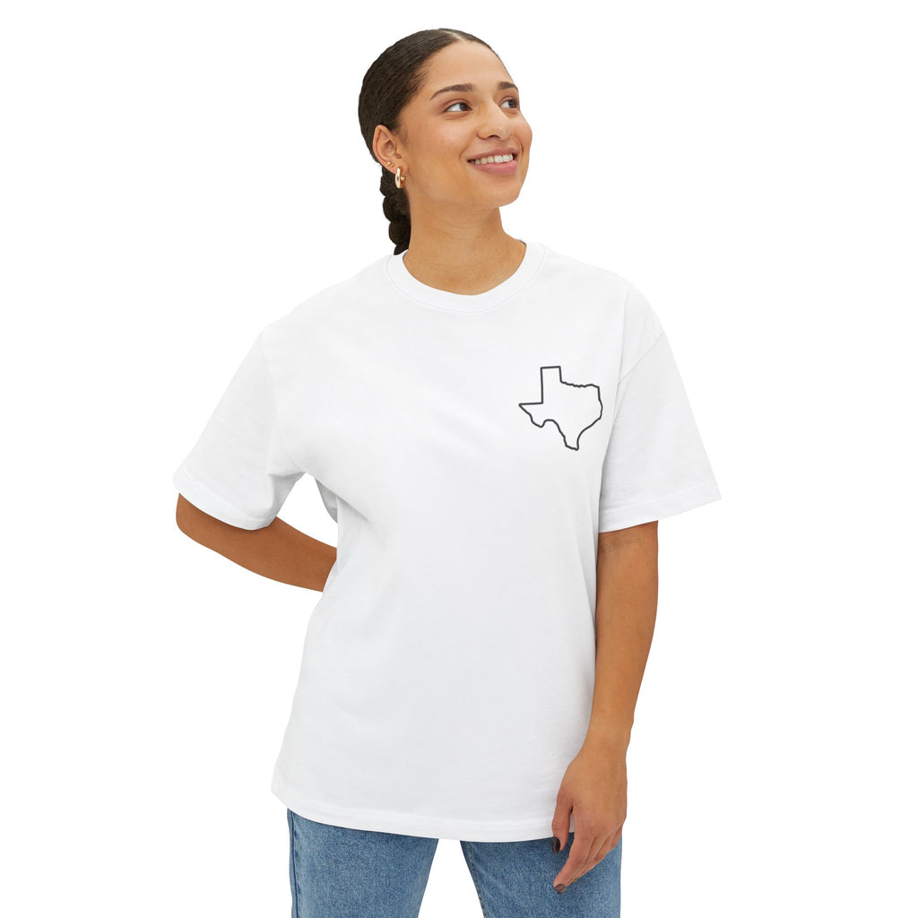 Longhorn Skull Texas Tee — Western Cowboy Oversized Boxy Shirt