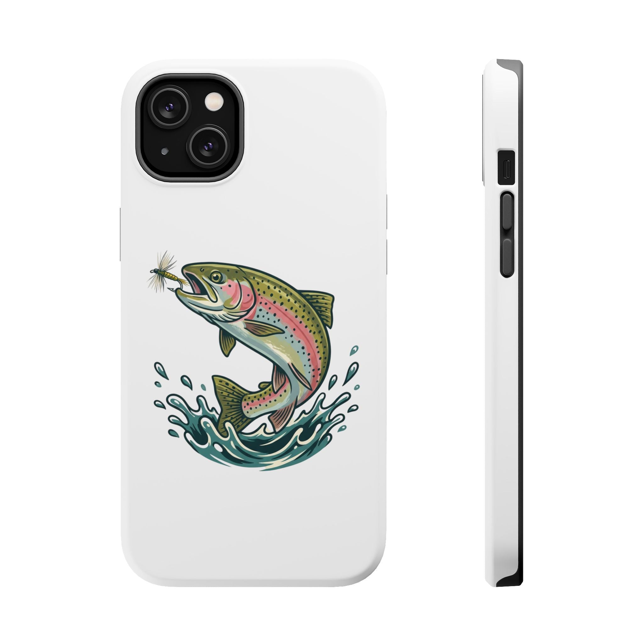 Fishing Rainbow Trout Phone Case – Magnetic Impact-Resistant Cover
