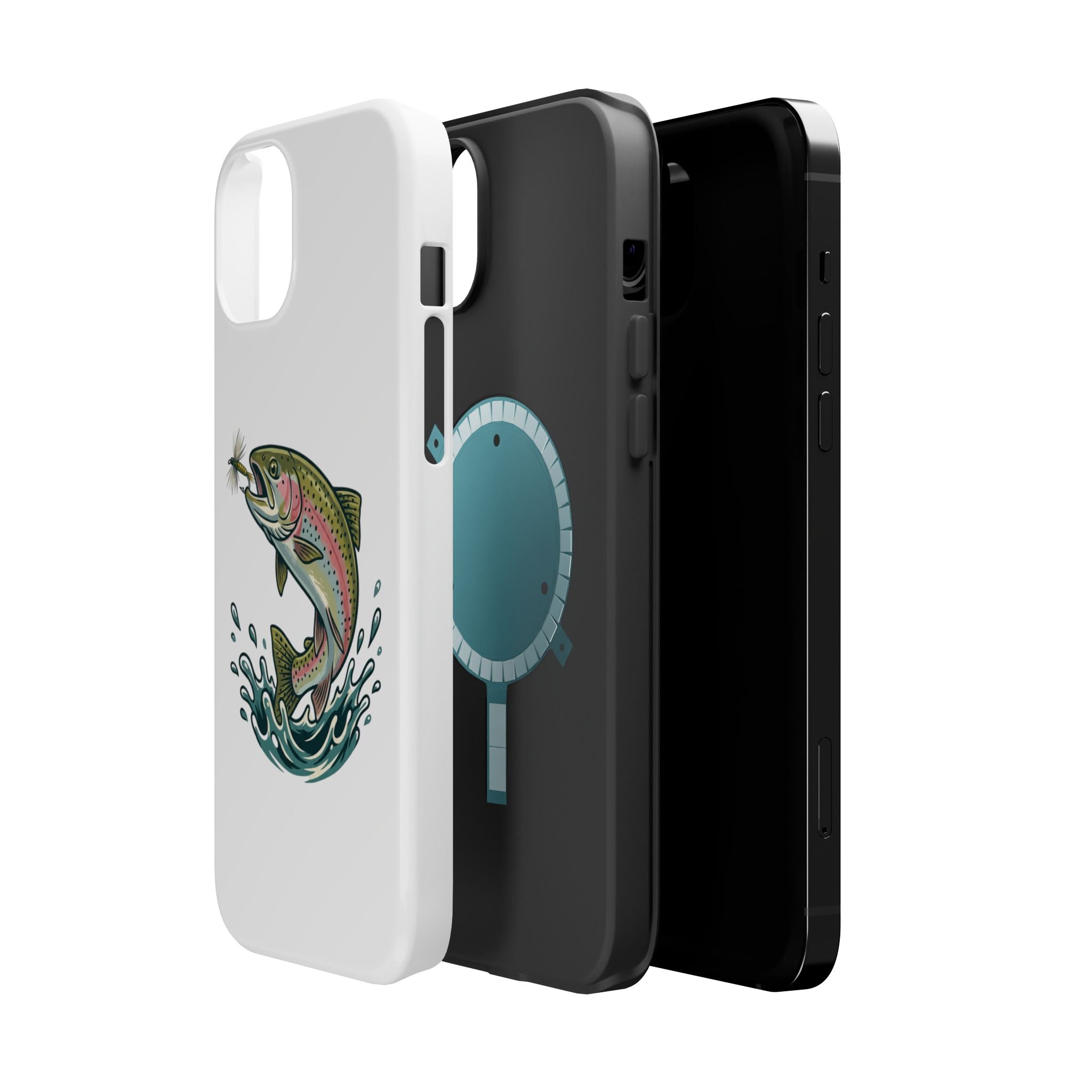 Fishing Rainbow Trout Phone Case – Magnetic Impact-Resistant Cover
