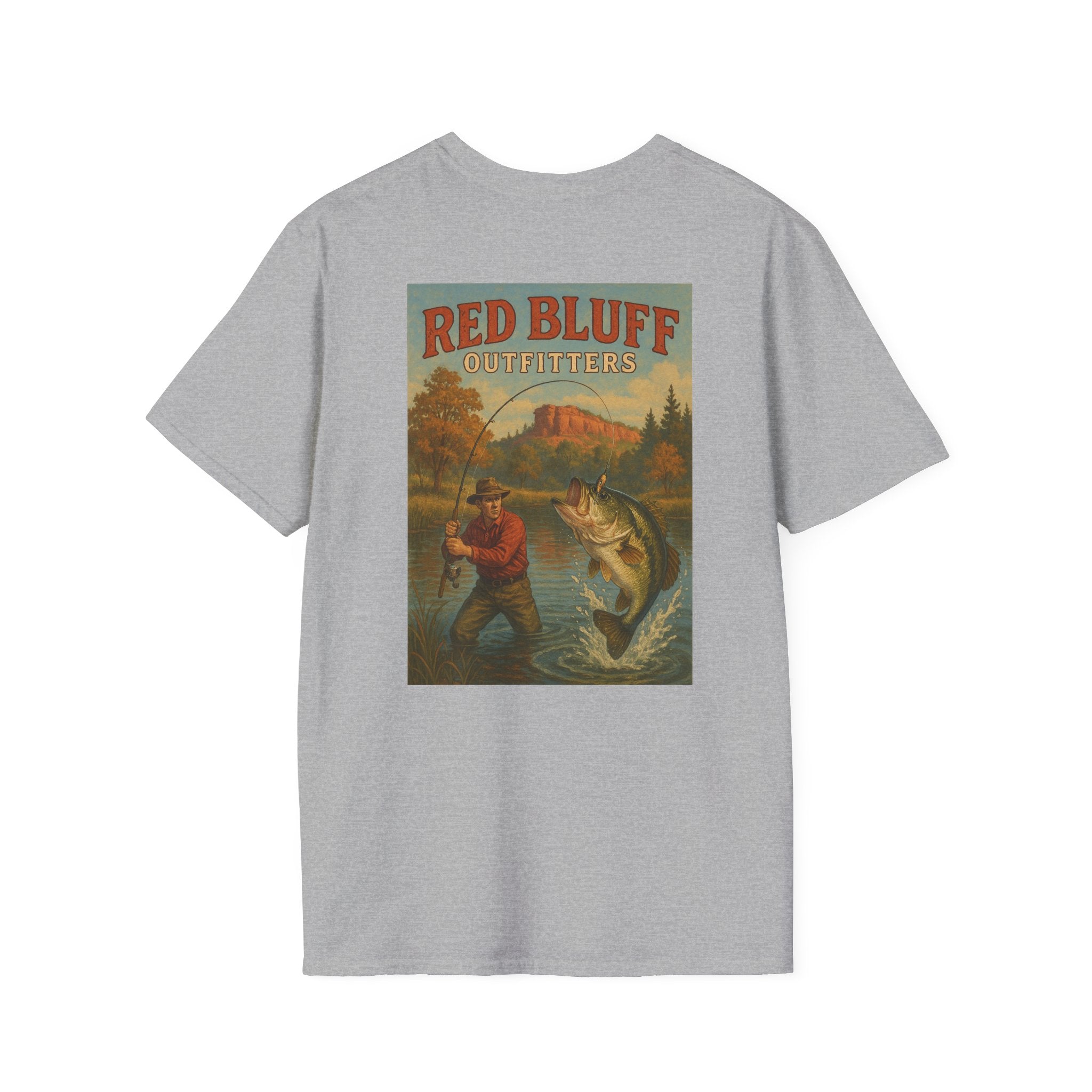 Red Bluff Outfitters Patch T‑Shirt — Retro Outdoor Logo Tee