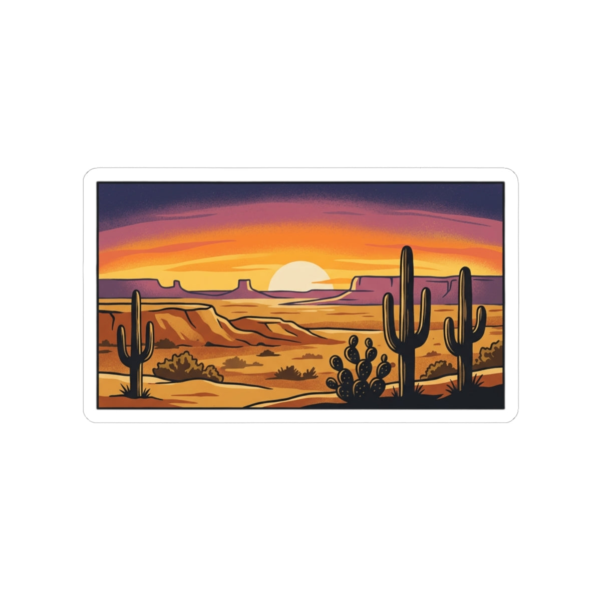 Desert Scene Sticker