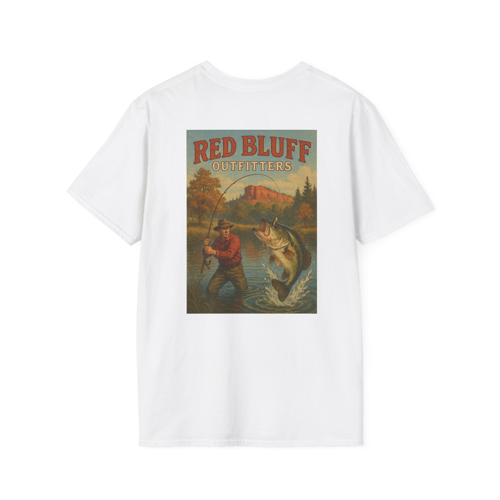 Red Bluff Outfitters Patch T‑Shirt — Retro Outdoor Logo Tee