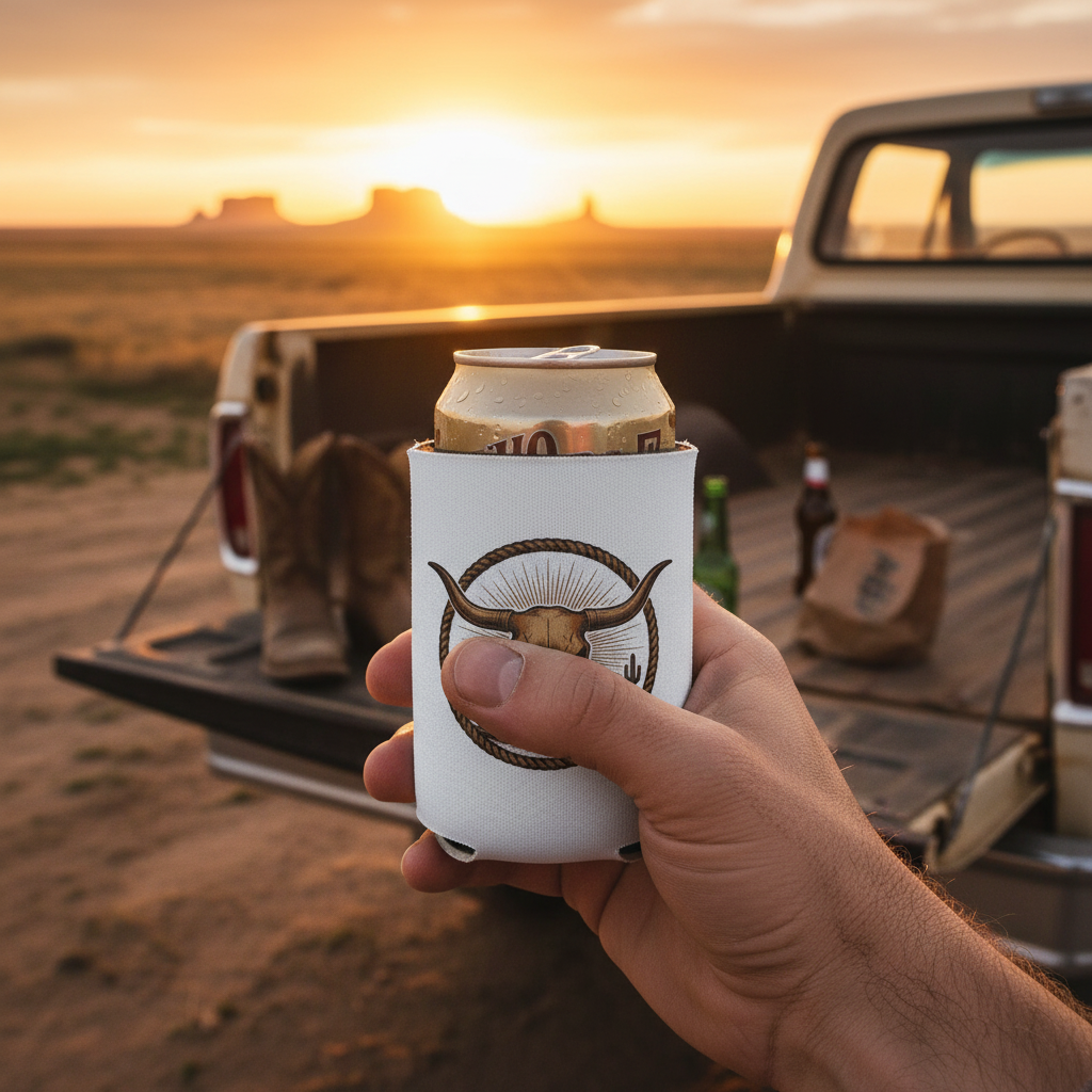 Longhorn Can Cooler