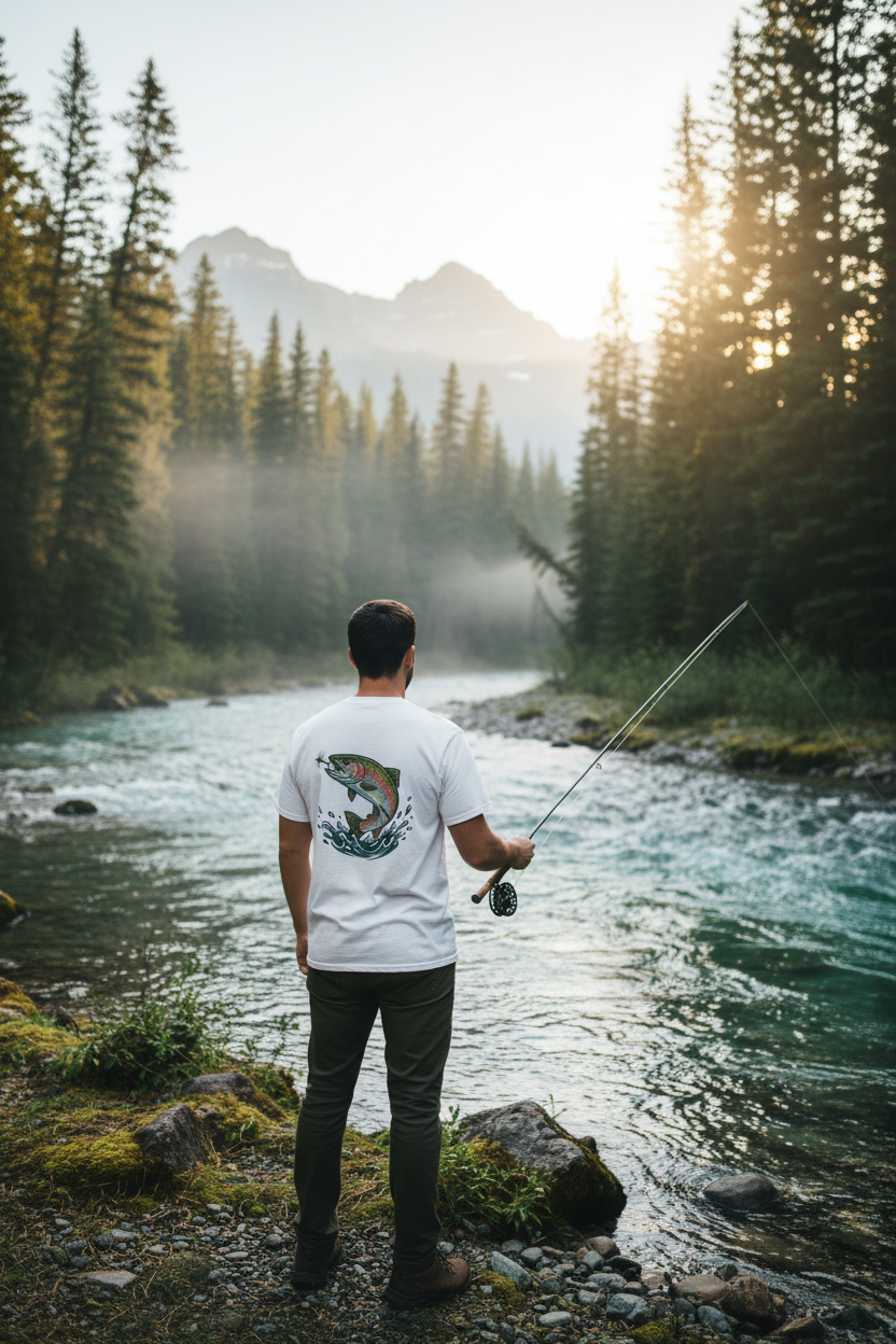 Rainbow Trout Tee - Back